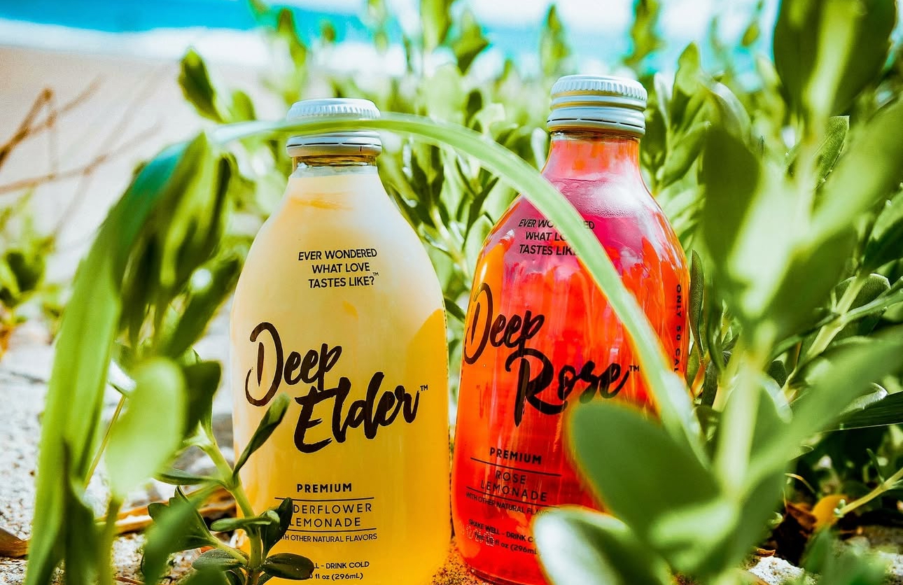 Deep Love Beverages packaging before the redesign